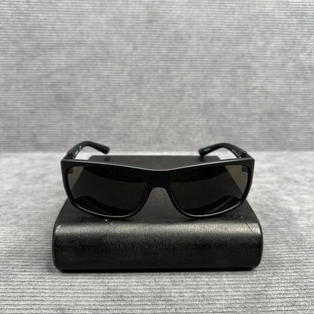 Timberland TB7136 02N Matte Black Rectangular Wrap y2k Sunglasses Mens 58-15-130